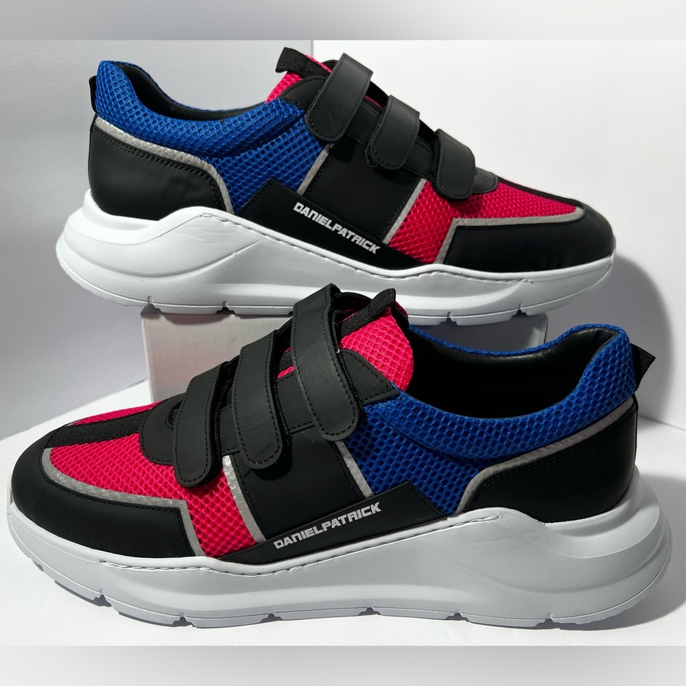 Daniel Patrick Panel Runner Sneakers shoes Sunset red Blue EU 45‎ men’s size 12